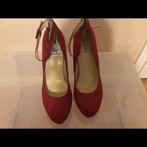 Red Guess heels
